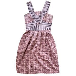 Mary Zaide Pink Patterned Sleeveless Dress – Size 38